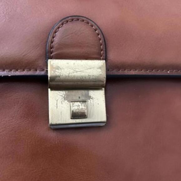 Banuce Leather Briefcase Crossbody - Picture 3 of 8